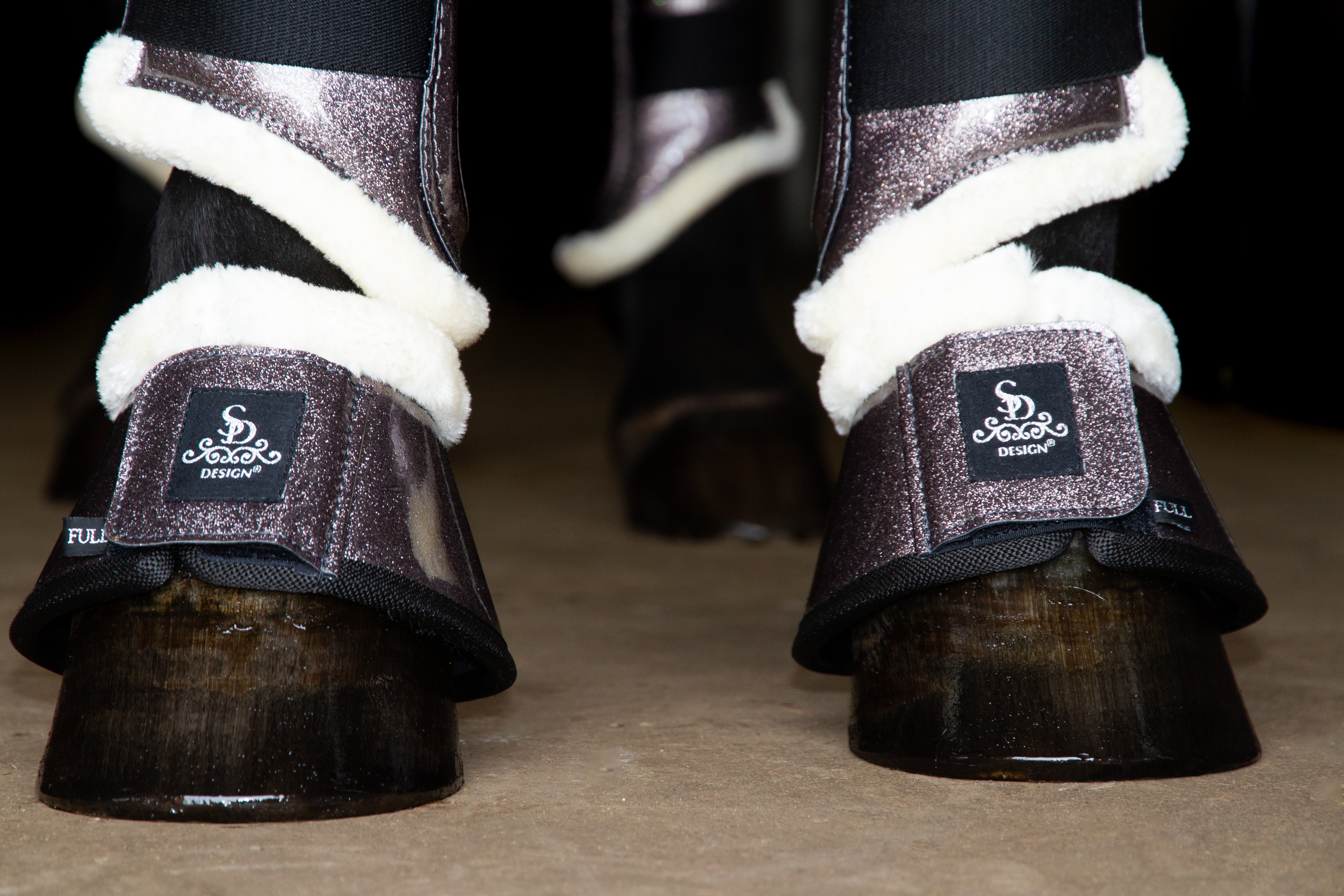 SD® Sparkle bell boots in grey. O244 SD® Bell boots SD Design Aps