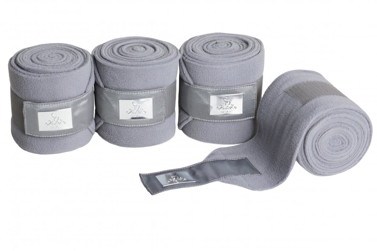 SD Gem Collection Fleece Bandages in Silver. D205
