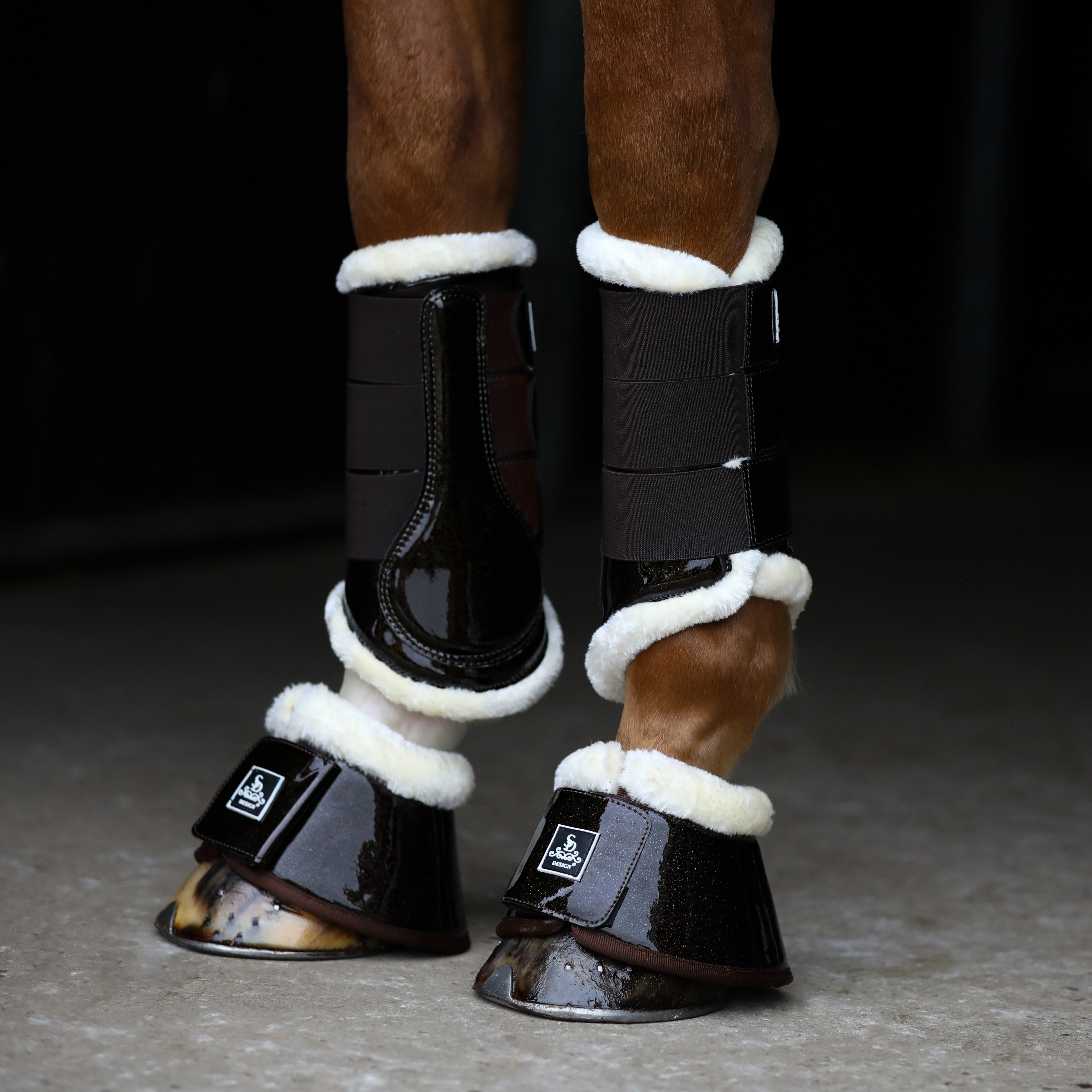 SD® Hollywood Glamorous Bell Boots. Dazzling Chocolate. O354 SD